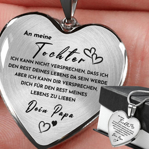 Divesart - Herz Halskette - Für meine Tochter von Papa