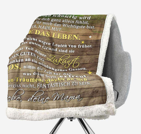 Divesart - Decke von Mutter zu Sohn - "Ich bin immer stolz auf dich"