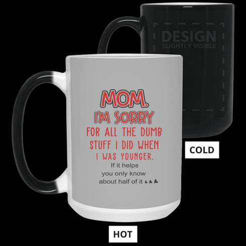 Mom I'm Sorry For All The Dumb Stuff I Did When I Was Younger Mug Gift For Mom