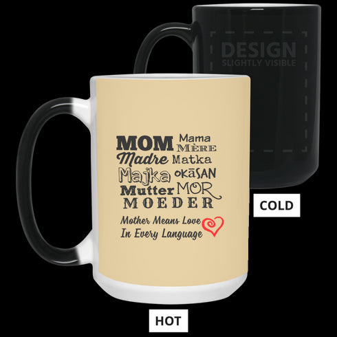 Mother Means Love In Every Language Mug Gift For Mom
