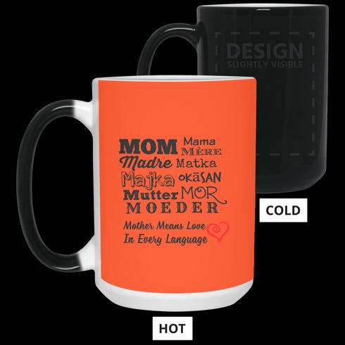 Mother Means Love In Every Language Mug Gift For Mom