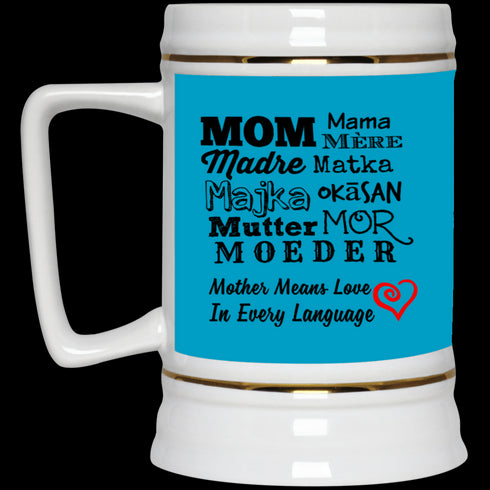 Mother Means Love In Every Language Mug Gift For Mom