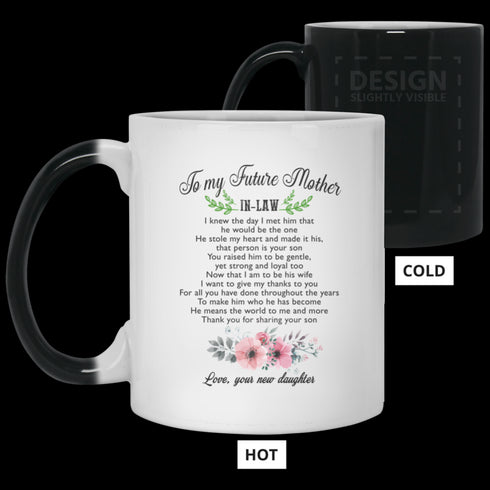 Gift For Future Mother In Law Thank You For Sharing Your Son Mug