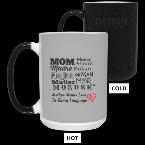 Mother Means Love In Every Language Mug Gift For Mom