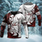 Viking Eikthrnir legend red and white style - Hoodie - HOOD06NGA291021