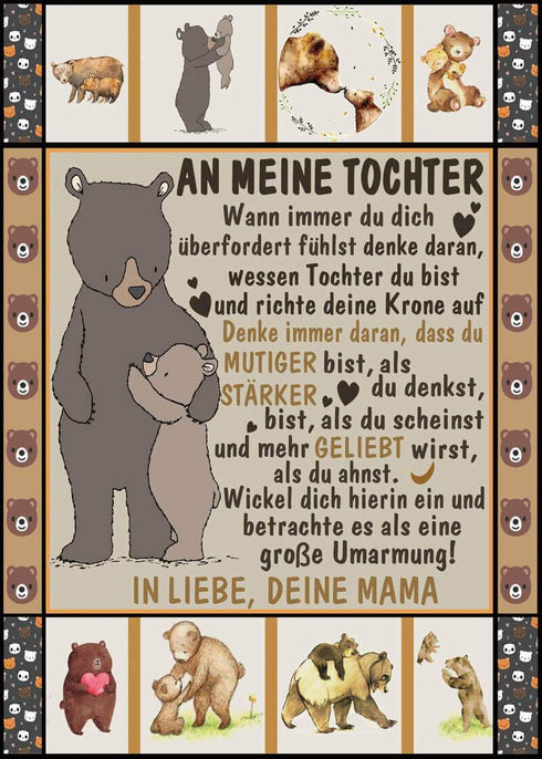 Divesart - Decke von Mutter zu Tochter - "Es ist ein großes Glück, dass ich dich habe"