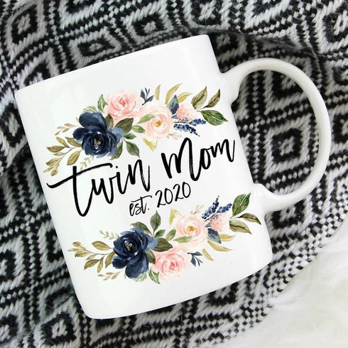 Family Panda Gift for new mom of twins mug GST