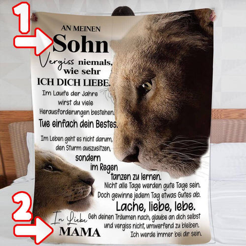 Divesart - Decke von Mutter zu Sohn - "Ich bin immer bei dir"