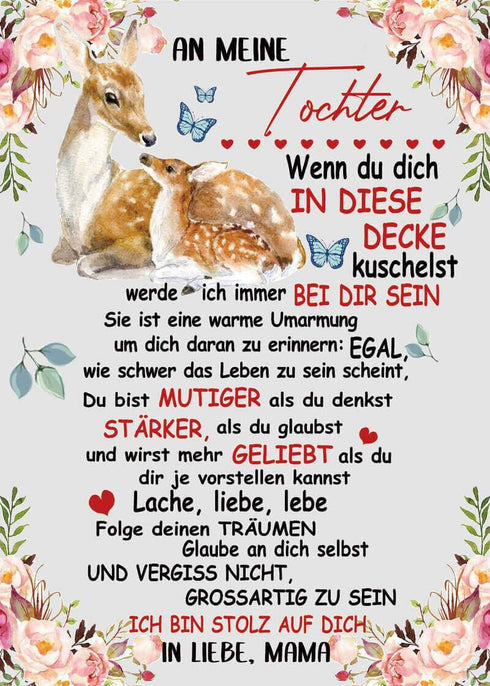 Divesart - Decke von Mutter zu Tochter - "Ich gedeihe mit dir"