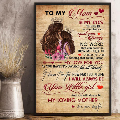 In My Eyes - Gift For Mom Mother's Day, Lovely Gift For Family, Gift For Home Decor - Horizontal Canvas Matte Canvas Wall Art