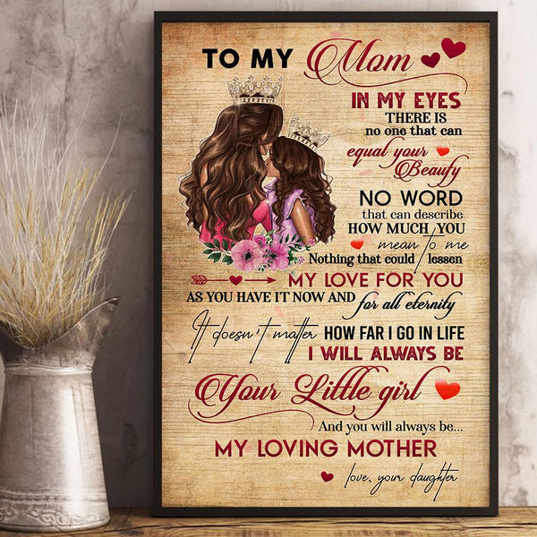 In My Eyes - Gift For Mom Mother's Day, Lovely Gift For Family, Gift For Home Decor - Horizontal Canvas Matte Canvas Wall Art