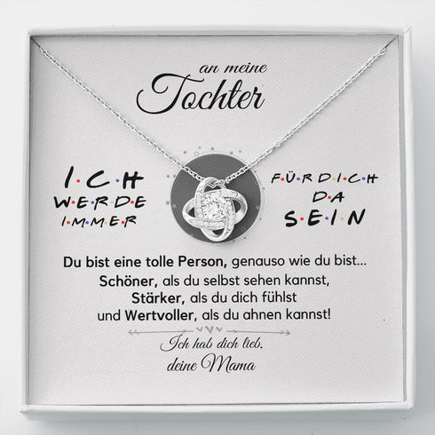 "An meine Tochter" Halskette - Immer für Sie da