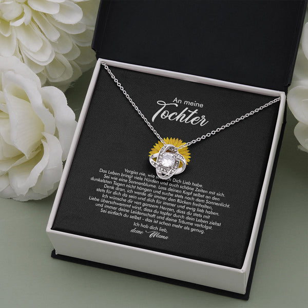 "An meine Tochter" Halskette - Sonnenblume