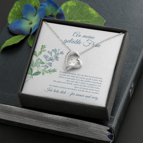 "An meine Frau" Halskette - Blume