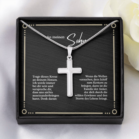 "An meine Sohn" Halskette - Kreuz