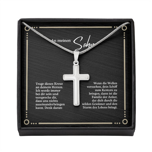 "An meine Sohn" Halskette - Kreuz