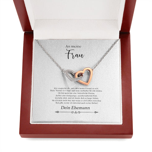 "An meine Frau" Halskette - einmalig im Leben