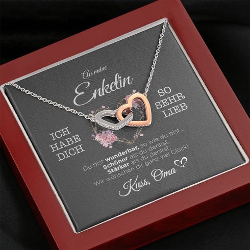 "An meine Enkelin" Halskette - Herzkranz