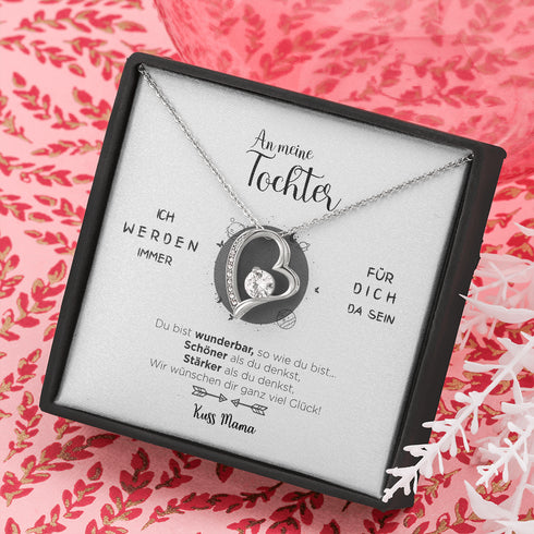 "An meine Tochter" Halskette - Ich wünsche Ihnen alles Glück der Welt