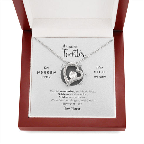 "An meine Tochter" Halskette - Ich wünsche Ihnen alles Glück der Welt
