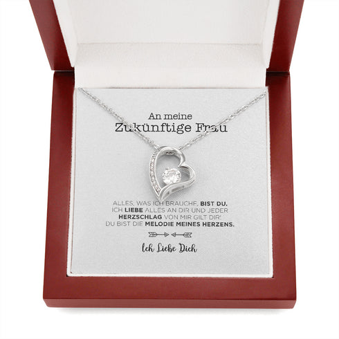 "An meine Zukünftige Frau" Halskette - Melodie meines Herzens