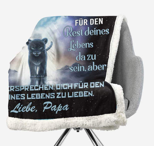 Divesart - Decke vom Vater an die Tochter - "Mein Mut ist bei dir"