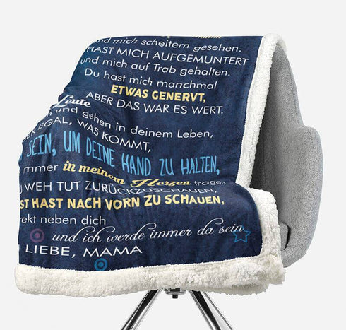 Divesart - Decke von Mutter zu Tochter - "Farbenfrohe Träume"