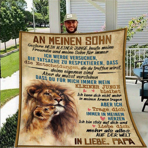 Divesart - Decke vom Vater an den Sohn - "Freue dich jeden Tag"