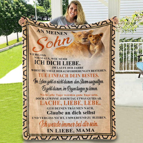 Divesart - Decke von Mutter zu Sohn - "Blick in die Zukunft"