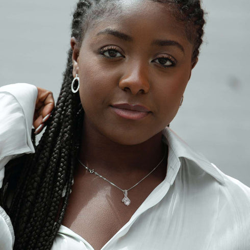 Weißgold Stil-Halskette - An meine zukünftige Frau