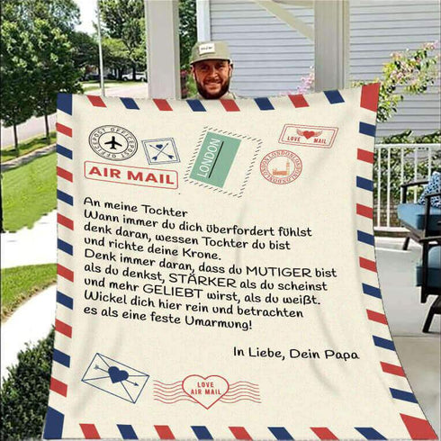 Divesart - Decke vom Vater an die Tochter - "Liebe Brief"