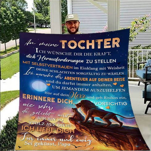 Divesart - Decke vom Vater an die Tochter - "Kreis des Lebens"