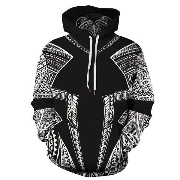Viking Mythology Black & White - Hoodie - HOOD04FNN071121