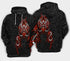 Viking Victory Red Sign Life Style - Hoodie - HOOD10NVC160921