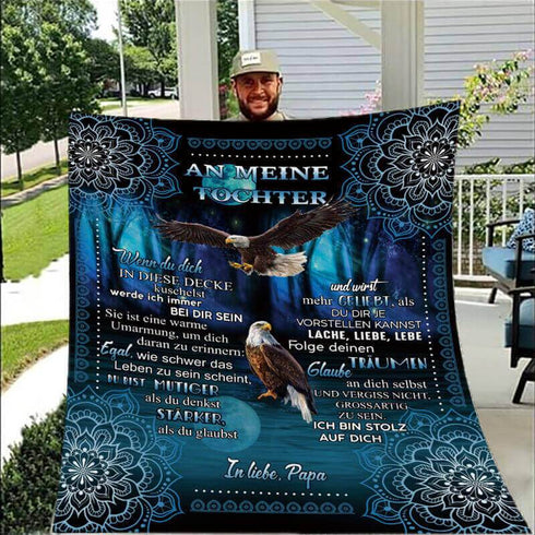Divesart - Decke vom Vater an die Tochter - "Adlerflügel"