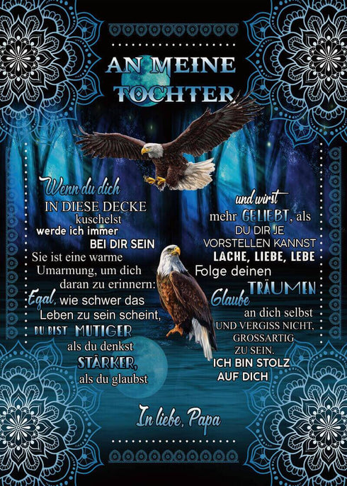 Divesart - Decke vom Vater an die Tochter - "Adlerflügel"