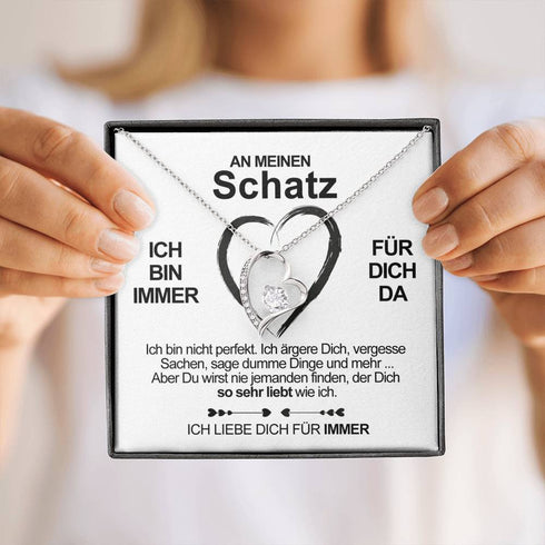 Divesart - Weißgold-Halskette - Für meinen Schatz