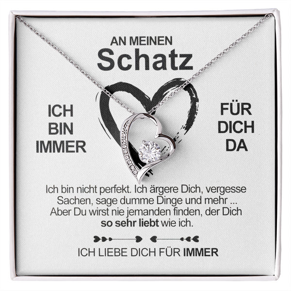 Divesart - Weißgold-Halskette - Für meinen Schatz - 2