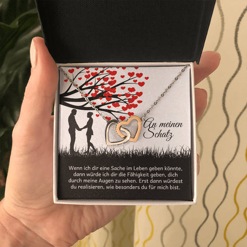 Halskette für einen geliebten Menschen - "Du machst mich glücklich"