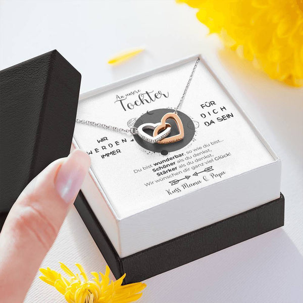 Halskette - An unsere Tochter von Mama & Papa