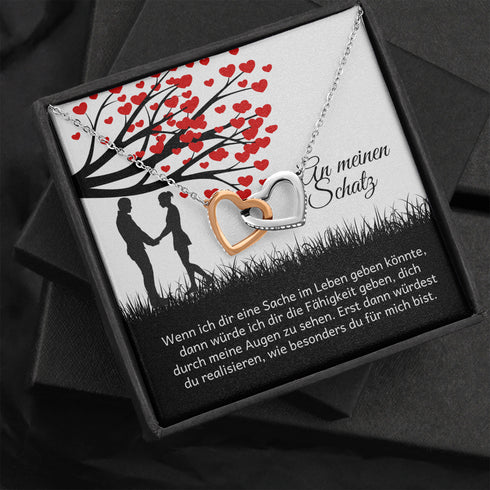 Halskette für einen geliebten Menschen - "Du machst mich glücklich"