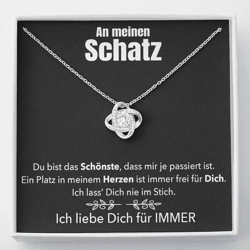 Weißgold Halskette - An meinen Schatz