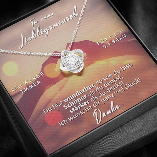 Divesart - Weißgold Halskette - Für meinen Lieblingsmensch