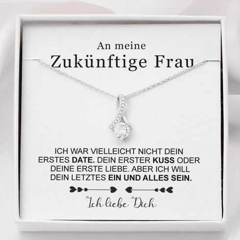 Divesart - Weißgold Halskette - An meine zukünftige Frau