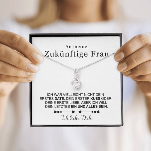 Divesart - Weißgold Halskette - An meine zukünftige Frau