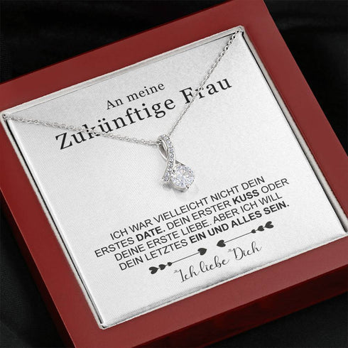 Divesart - Weißgold Halskette - An meine zukünftige Frau