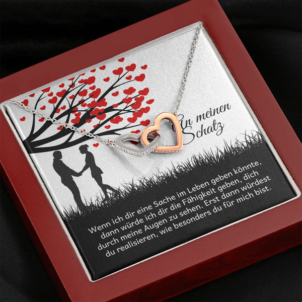 Halskette für einen geliebten Menschen - "Du machst mich glücklich"