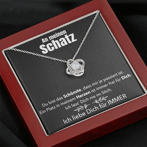 Weißgold Halskette - An meinen Schatz