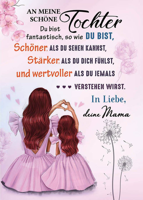 Divesart - Decke von Mutter zu Tochter - "Die Schönheit des Lebens"