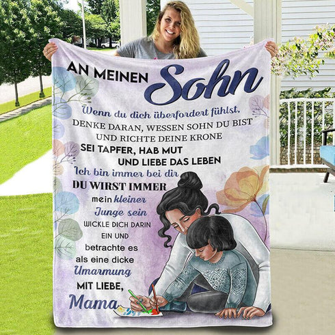 Divesart - Decke von Mutter zu Sohn - "Wunderbare Momente mit dir"